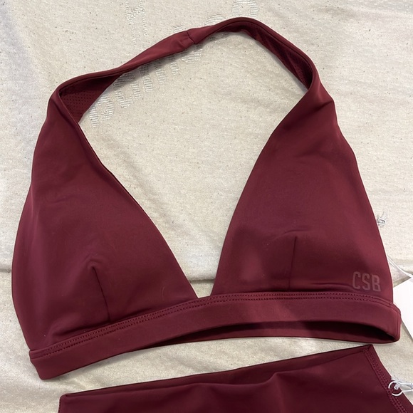 SOLD ~ CSB 90’s Collection burgundy set - Picture 5 of 6